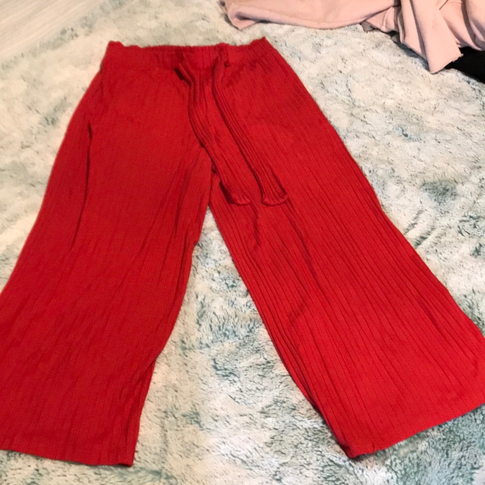 Girls red pants